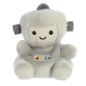 Palm Pals Adorable Gadget Robot 5 inch Gray Mini Soft Plush Collectable Stuffed Animal