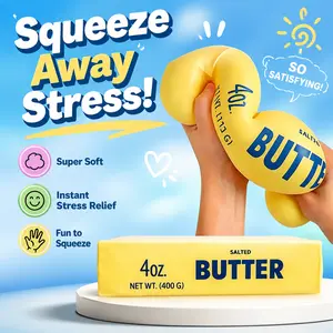 Oversized Slow-Rising Super Giant Butter Stick Squishy, Soft Squeeze Fidget for Anxiety Relief, Portable Sensory Decompression Leisure Plaything for Teens Adults