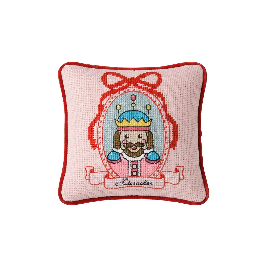 NEEDLEPOINT NUTCRACKER PILLOW
