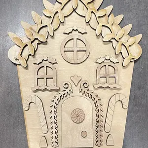 DIY Paint Gingerbread Wood House