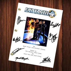 Fantastic Four Signed Autographed Script Full Script Reprint Stan Lee  Jessica Alba Chris Evans Screenplay