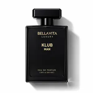 BellaVita Luxury's KLUB Man |  Eau De Parfum | Lemon, Birch & Musk | Long Lasting | Perfume for Men | Vegan Perfume | 100ml/3.3 Fl.oz