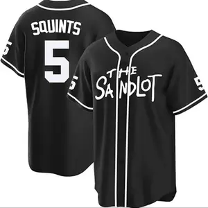 The Sandlot Baseball Jersey – Squints #5 Retro Movie Shirt, Vintage Team Jersey, Unisex Sportswear, Gift for Fans #TheSandlot #BaseballJersey #Squints #RetroStyle #MovieMerch #SportsJersey #Streetwear #VintageBaseball #UnisexFashion #BlackJersey