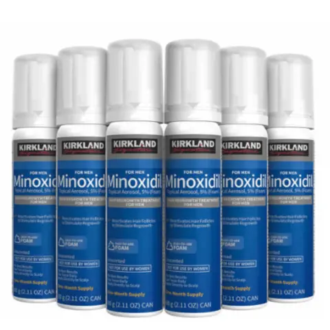 Kirkland Signature Minoxidil Foam Hair for Men 5% Solution 2.11 oz 1 to 6 Month Supply Haircare