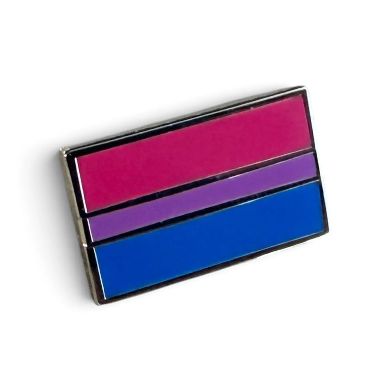Small Bisexual Pride Flag Enamel Pin, LGBTQ+ Pride Accessory, Subtle Pride Gift, Fashion Accessory Brooch Lapel Pin, Suitable for Jackets, Backpacks, Lanyard, Hats, Purses