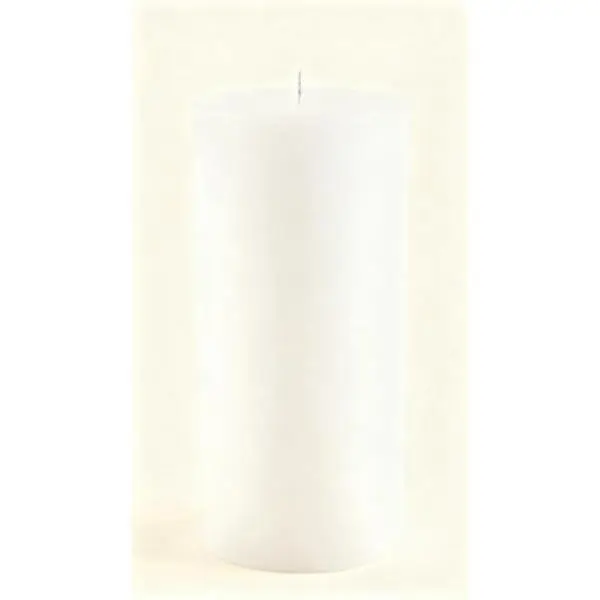 Long-Burning Unscented Pillar Candle, Hand-Poured White Decorative Candle for Home, Premium Paraffin Wax Smokeless Dripless, 160 Hour Burn Time Unscented Luxury Candle