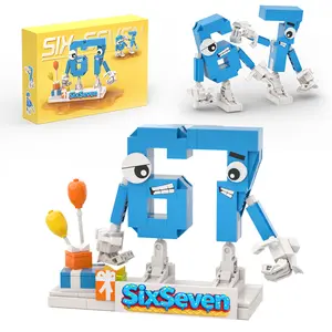 67 Meme Brainrot Building Blocks Set – 2-in-1 Transformable “6 & 7” Brick Figures, Creative STEM Construction Toy for Kids Ages 6+, Birthday Gift, Classroom & Party Favors