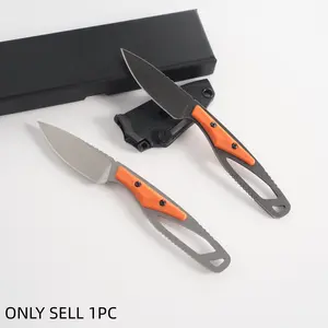 1pc 635 Straight Knife, Multi-Functional Edc Pocket Knife, with Sheath, Fruit Knife, Kitchen Essential, Camping Tool, Christmas Gift, Men's Gift