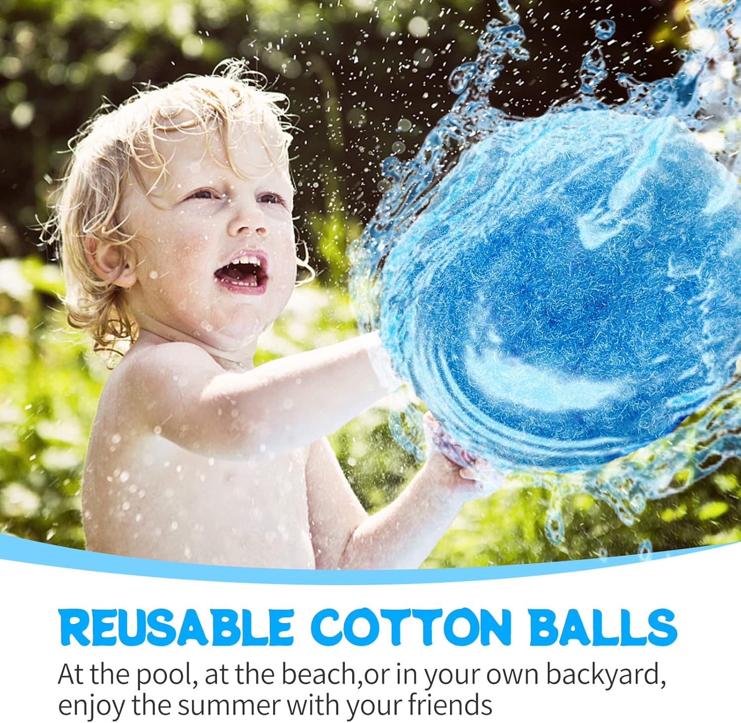 60Pcs Reusable Water Balloons, Cotton Water Balls, Water Balloons for Kids, Summer Toys and Out, Water Splash Balls, Water Balloon Game 60Pcs Reusable Water Balloons, Cotton Water Balls, Water Balloons for Kids, Summer Toys and Out, Water Splash Balls, Water Balloon Game