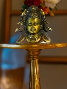 Beautiful Antique Brass  Lord Shiva Mask for Mandir , Home Décor , Indian Festive Décor Indian Decor Gift