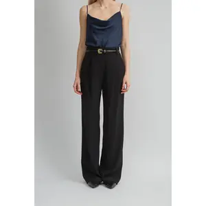 Crepe Pleated Pant