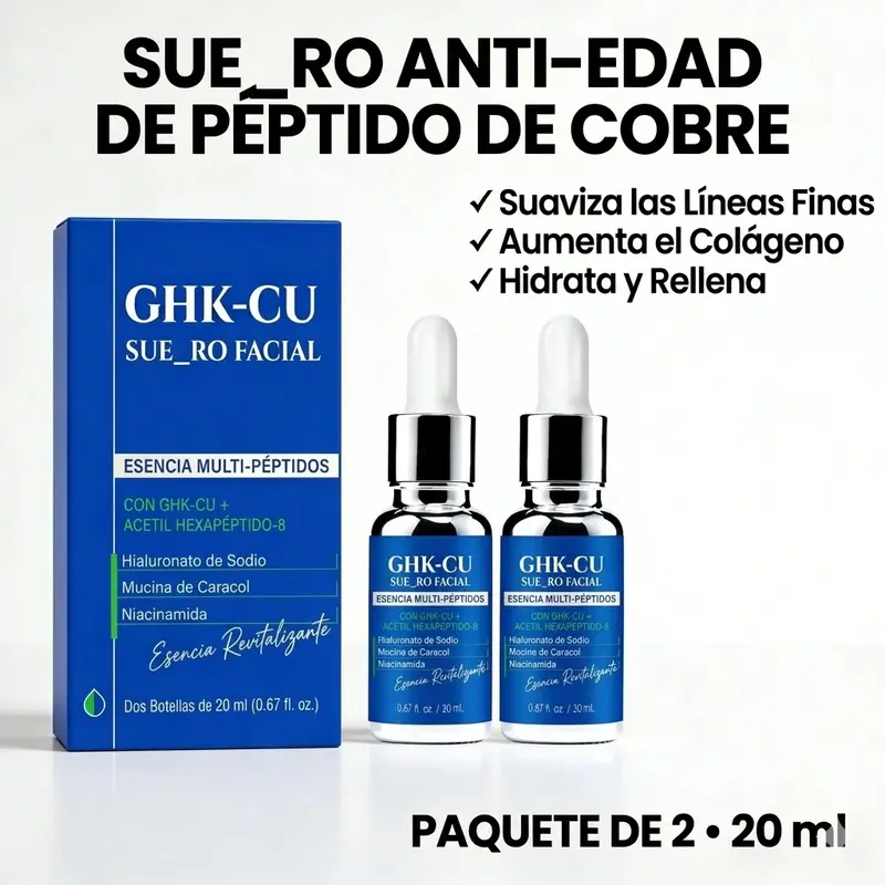 2 bottlesGHK-Cu Copper Peptides Serum for Face: Advanced Anti-Aging Serum with Multi-Peptide and Niacinamide for Fine Lines and Skin Elasticity with Hyaluronic Acid - TikTok Shop 2 bottlesGHK-Cu Copper Peptides Serum for Face: Advanced Anti-Aging Serum with Multi-Peptide and Niacinamide for Fine Lines and Skin Elasticity with Hyaluronic Acid - TikTok Shop