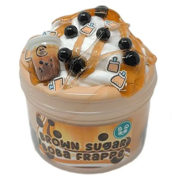 Brown Sugar Boba Frappe Slime