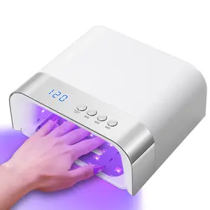 Professional UV LED Nail Lamp with Mirror Reflective Base, 36 PCS Upgraded Beads, 4 Timer Settings (30/60/99/120s), Infrared Smart Sensor, 2X Faster Drying, Nail Dryer with Eye & Skin Protection for All Gel Nails (Builder & Extension Gels)