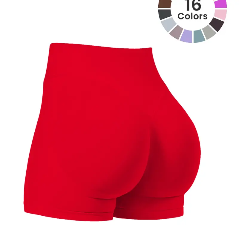 Women's Seamless Hip Lifting Gym Shorts, Comfortable and Stylish Sportswear, Workout Clothes Women, Ideal for Fitness Workouts, Perfect for Fitness Enthusiasts, Elastic Waist Shorts