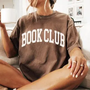 Book Club T-Shirt, Soft Cotton Crewneck Shirt for Men and Women, Gift for Him or Her, Unisex Stylish Casual Menswear