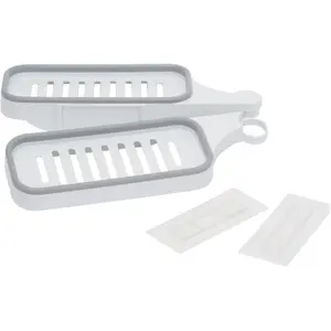 Shower Shelf Rotating Corner Shelf 180° Waterproof Wall Mount Shelf for Soap Shampoo Bathroom Essentials Grey White PP Material Non-Destructive Installation