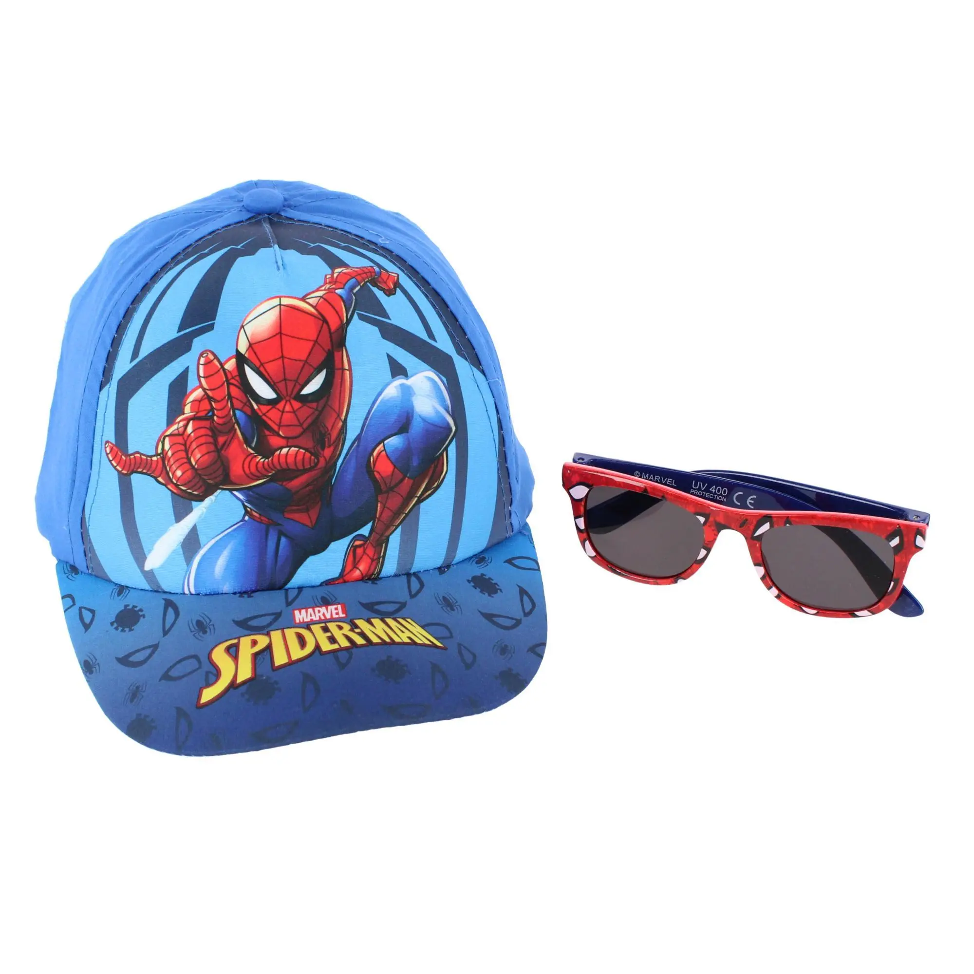Textiel Trade Boy's Spiderman Baseball Hat & Sunglasses Set, Baseball Caps