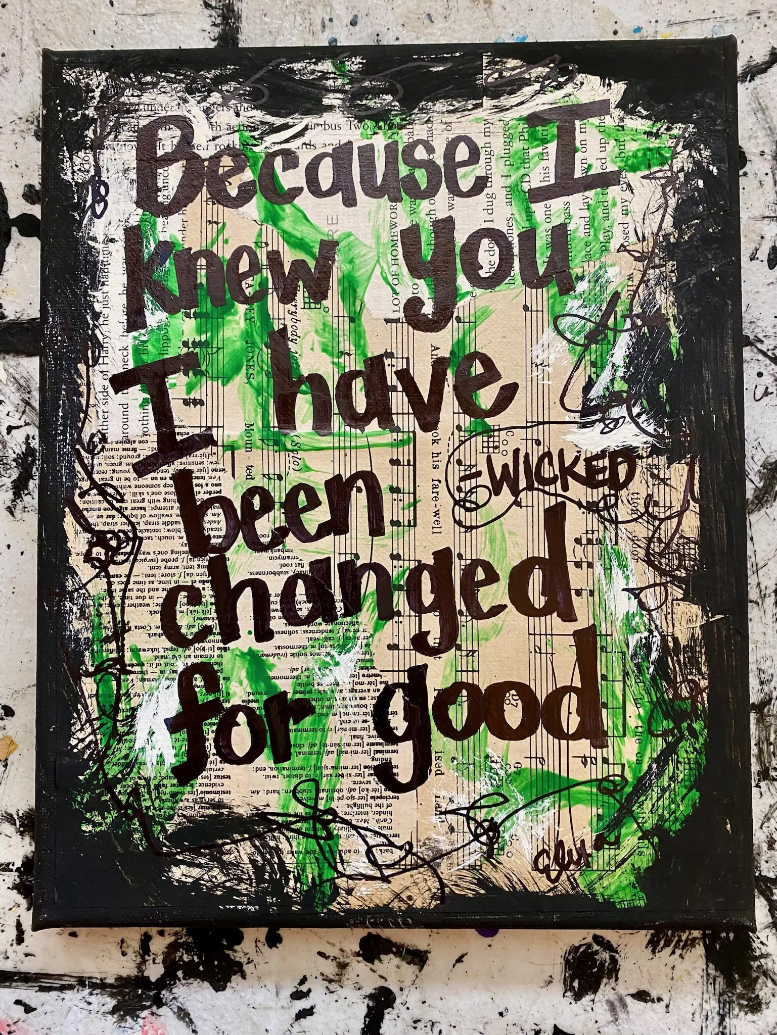 Wicked Musical Broadway Theatre Art Print