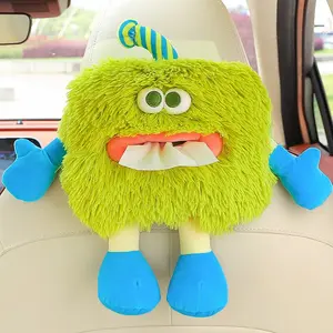 Cute Dopaemon Paper Towel Holder, Car Seat Back Hanging Bag, Car Tissue Box, Kitchen Bathroom Decorative Napkin Box, Home Essentials Sharing, Car Backseat Organizer