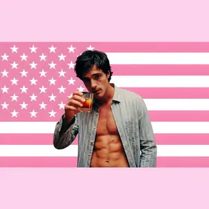 Jacob Elordi shirtless Tapestries, Jacob Elordi Pink Flag, Jacob Elordi Indoor Wall Tapestries, Bedroom Dorm Decor, Trendy Fan Room Gift