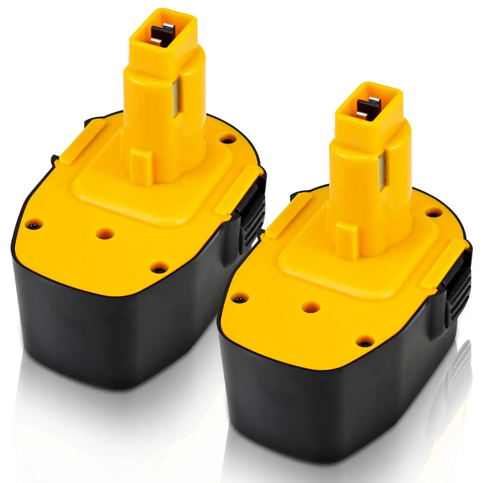 2-Pack Ni-Mh Power Tool Batteries, 14.4V 3600mAh Replacement Batteries for Dewalt DC9091, DC9094, DW9091, DW9094 Power Tools