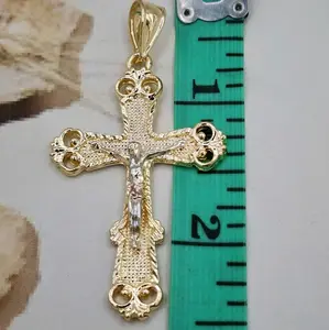 CHRIST ON THE CROSS pendant only gold plated