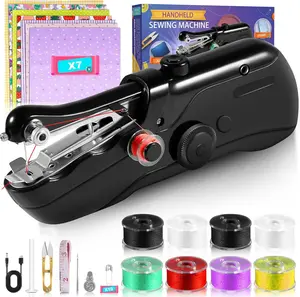 Sewing Machine - Mini Sewing Machines for Beginners and Adults, Hand Sewing Stitching Machine, Small Sewing Machine Complete Sewing Kit for Quick Stitching &