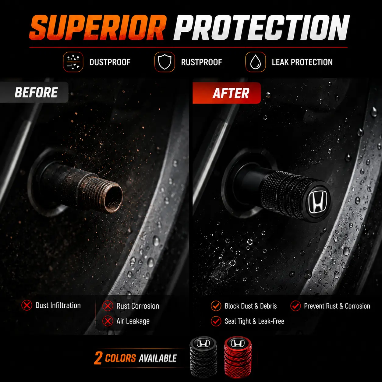 MONKEY KING Premium Custom Logo Aluminum Tire Valve Caps for Honda Civic, CR-V, Accord & Most Cars - High-Strength Metal, Dustproof Valve Protection, Quick Install, Sporty Style Upgrade MONKEY KING Premium Custom Logo Aluminum Tire Valve Caps for Honda Civic, CR-V, Accord & Most Cars - High-Strength Metal, Dustproof Valve Protection, Quick Install, Sporty Style Upgrade