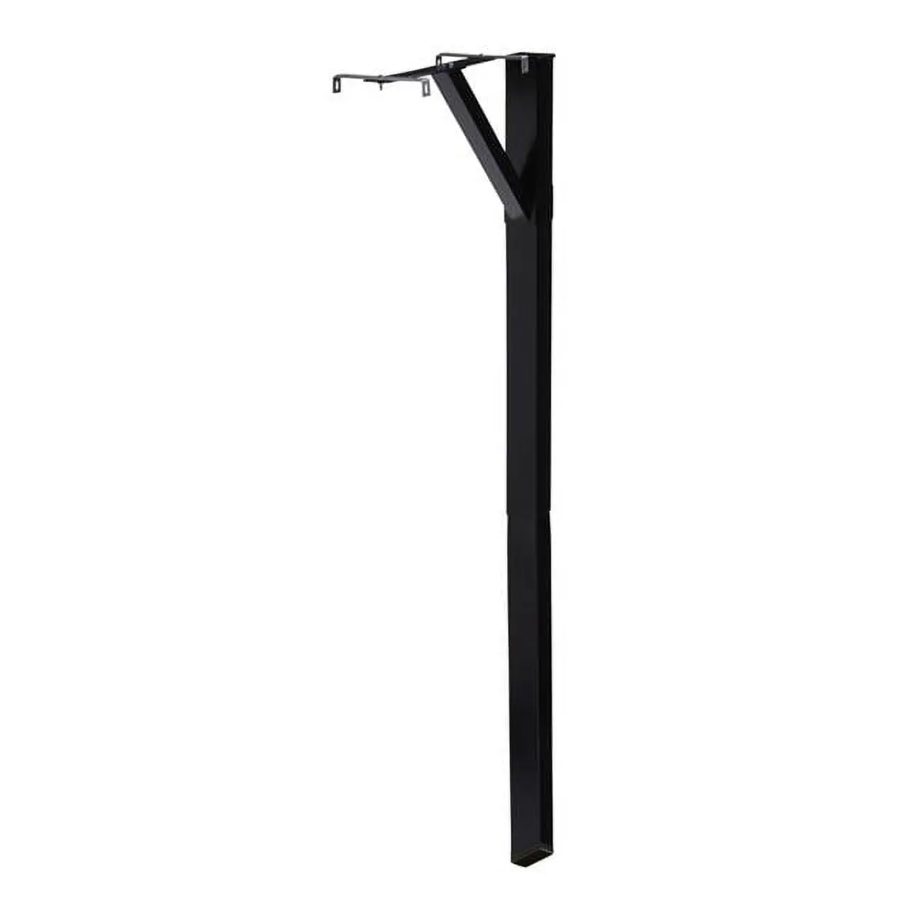 Powder Coat Black Metal Mailbox Post - 59.9 in. Height, 20.8 in. Depth, 6 in. Width, 9.4 lbs Weight, Non-Paintable, Durable, for Home Improvement & Garden Supplies, Durability