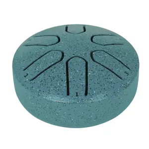 3-inch 6-tone Pocket Drum, C Tunable Mini Ethereal Drum with Drum Stick & Sound Sticker, Musical Instrument for Home & School