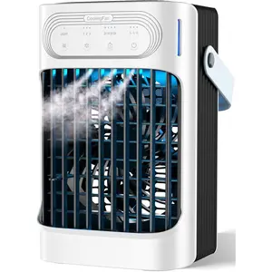 Portable Air Conditioners Cooling Fan, 800ml Mini Air Conditioner Portable AC Unit with 3 Cool Mist & Speeds, 7 Night Light & 2-8H Timer, Personal Air Cooler for Bedroom Office Camping