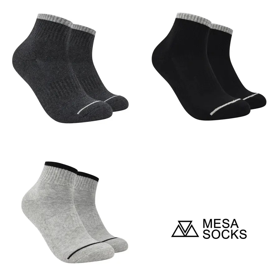 THICK BASKETBALL ANKLE SOCKS FOR MEN - PREMIUM COTTON SPORTS SOCKS