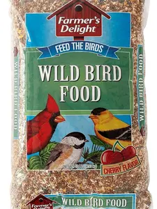 Wagner's 53002 Farmer's Delight Wild Bird Food with Cherry Flavor 10-Pound Bag for Feeding Birds