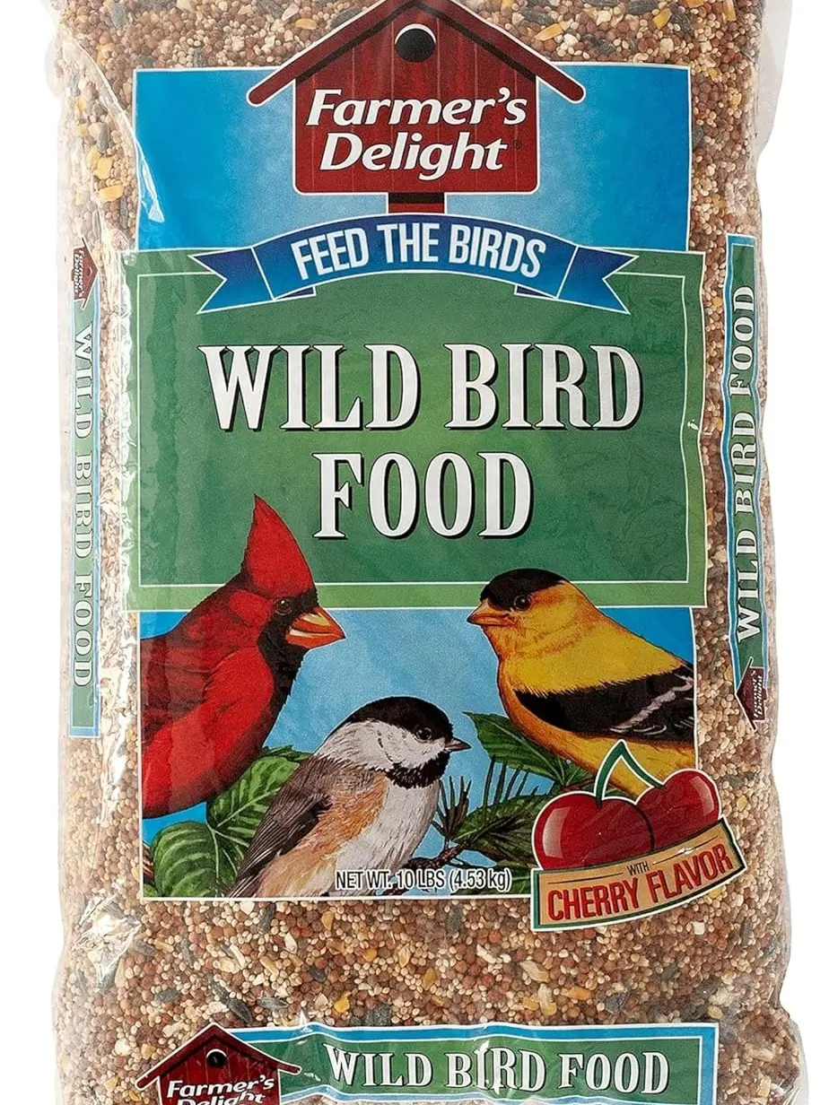 Wagner's 53002 Farmer's Delight Wild Bird Food with Cherry Flavor 10-Pound Bag for Feeding Birds Wagner's 53002 Farmer's Delight Wild Bird Food with Cherry Flavor 10-Pound Bag for Feeding Birds
