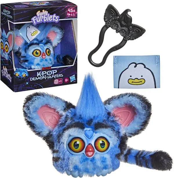 Furby K-Pop Demon Hunters Furblets Derpy Tiger Interactive Figure