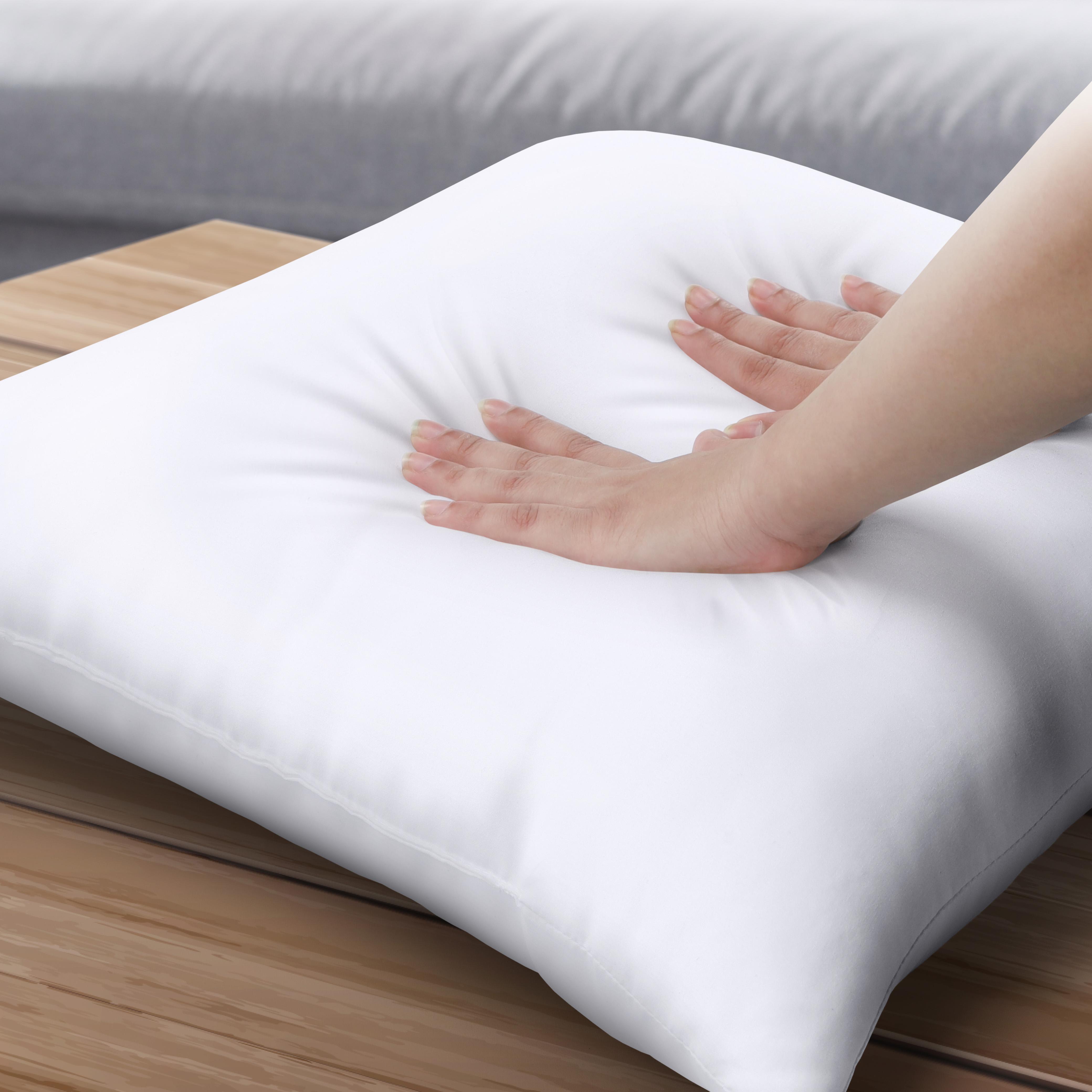 Utopia Bedding White Throw Pillow Inserts - Pack of 2 Durable Memory Foam for Bed & Couch - Soft 115 GSM Brushed Fabric - Breathable Comfortable Decorative Pillows