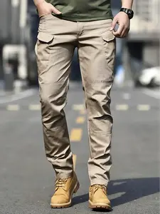 Men's Tactical Multi-Pocket Belt-Waist Casual Pants | Casual Slant Pocket | Suitable for all seasons, durable and quick-drying | Outdoor/Hiking/Travel Essential | Black Friday Bestseller | Casual Plain Trousers
