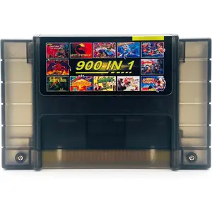 900 in 1 Multi-   for SNES 16-Bit  Console, Black Transparent - Includes  Printed Instructions