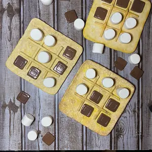 S’more Tic Tac Toe set + game boards + tic tac toe boards + novelty + home decor