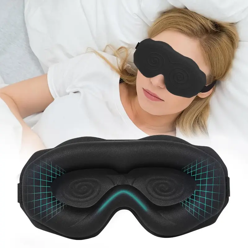 3D Blackout Sleep Mask, Eye Mask For Sleeping, 3D Sleeping Mask For Women & Men, Comfortable & Breathable Sleep Tool