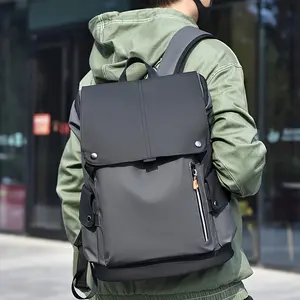 PU Leather Double-Shoulder Business Backpack Travel Computer Large Capacity for Men Bag Workwear Style Trendy Bag