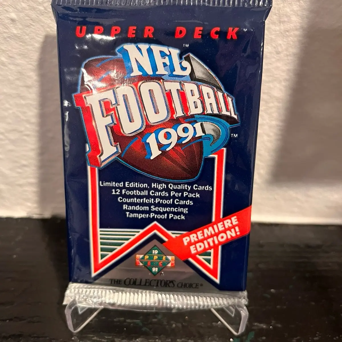 Upper Deck Football 1991 - Trading cards - Sports cards - 1 Factory Sealed Pack