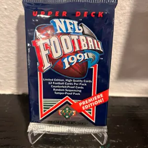 Upper Deck Football 1991 - Trading cards - Sports cards - 1 Factory Sealed Pack