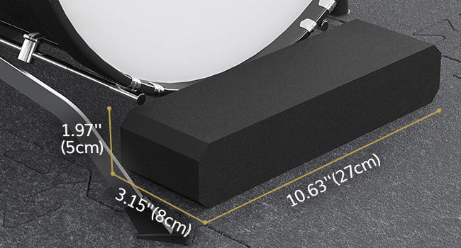 TONOR 20PCS Drum Mat Set with Soundproof Carpet, Thick Sound Absorbing Panel, Non-Slip Bottom & Bass Anchor for Electric Drum Set