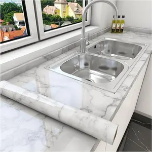 Contact Paper Marble Pattern Wallpaper, Peel and Stick Countertops Backsplash, Waterproof Renter Friendly, Kitchen Wall Decor