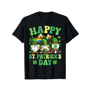 Celebrate St Patrick's Day with Gnome Shenanigans Irish Shamrock TShirt Unisex Casual Loose Fit Crew Neck Slight Stretch Fabric Ideal for Spring and Valentine's Day