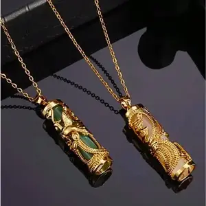 18K Gold-Plated Phoenix Pendant Necklace – Chinese Ethnic Style | Elegant Statement Jewelry