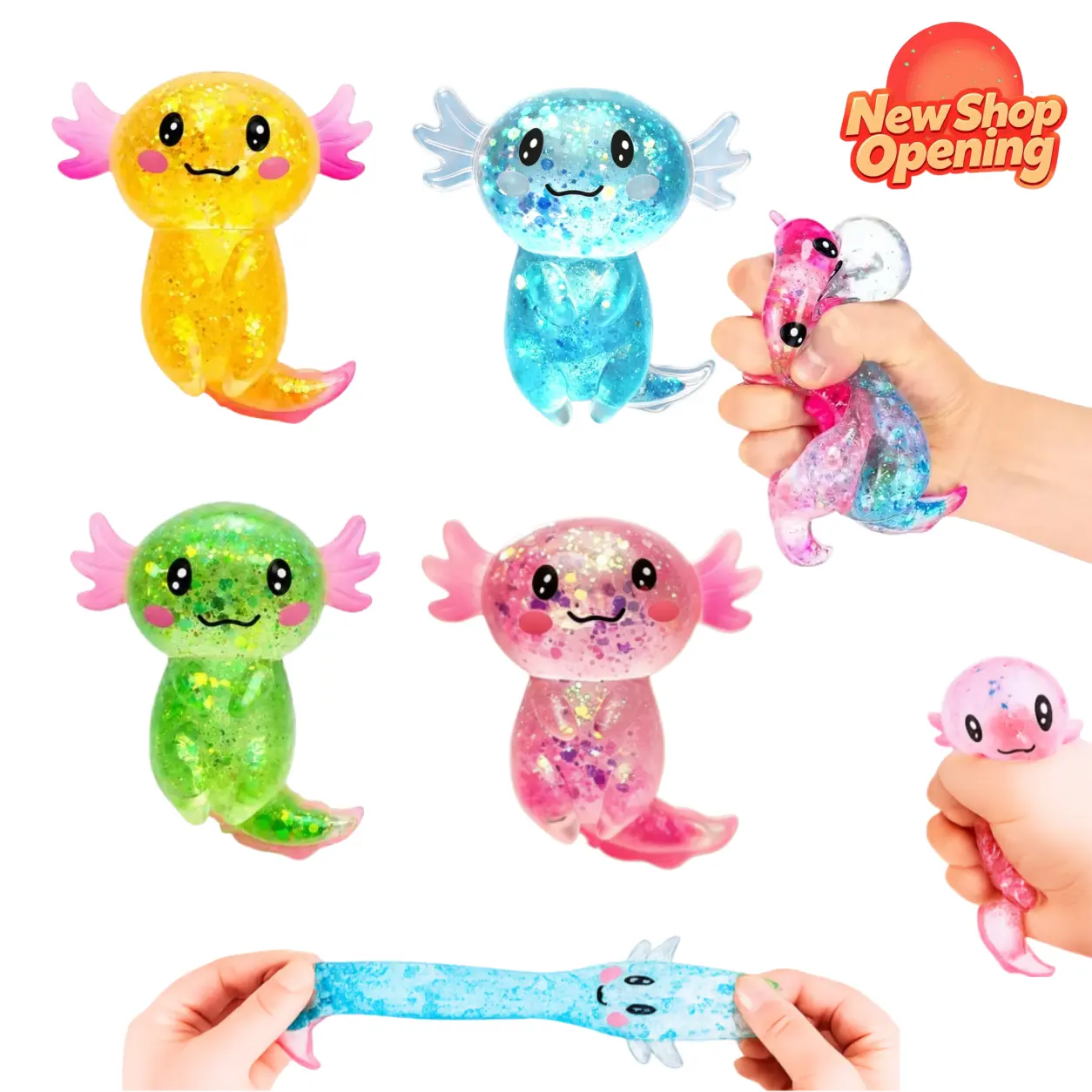 4-Pack Cute Slow-Rebound Series Stress Relief Toys - Soft to the Touch of Maltose, Super Soft Slow-Rebound Balls Suitable for Adults and Children, Relieves Anxiety, Ideal Holiday Gifts, Fun and Adorable