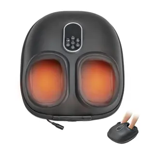 Foot Massager Machine with Heat, Shiatsu Deep Kneading Feet Massager with Air Compression, 6 Modes, Foot Massager Gifts for Women Men